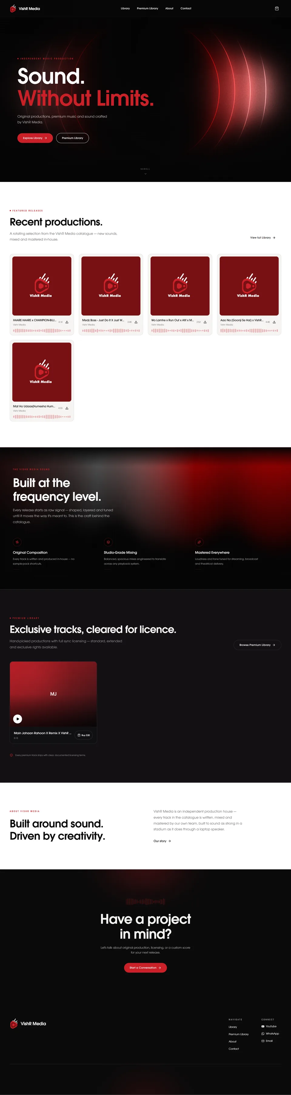 VishR Media website